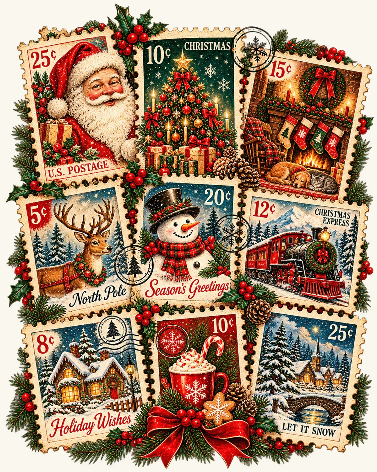 Vintage Christmas design