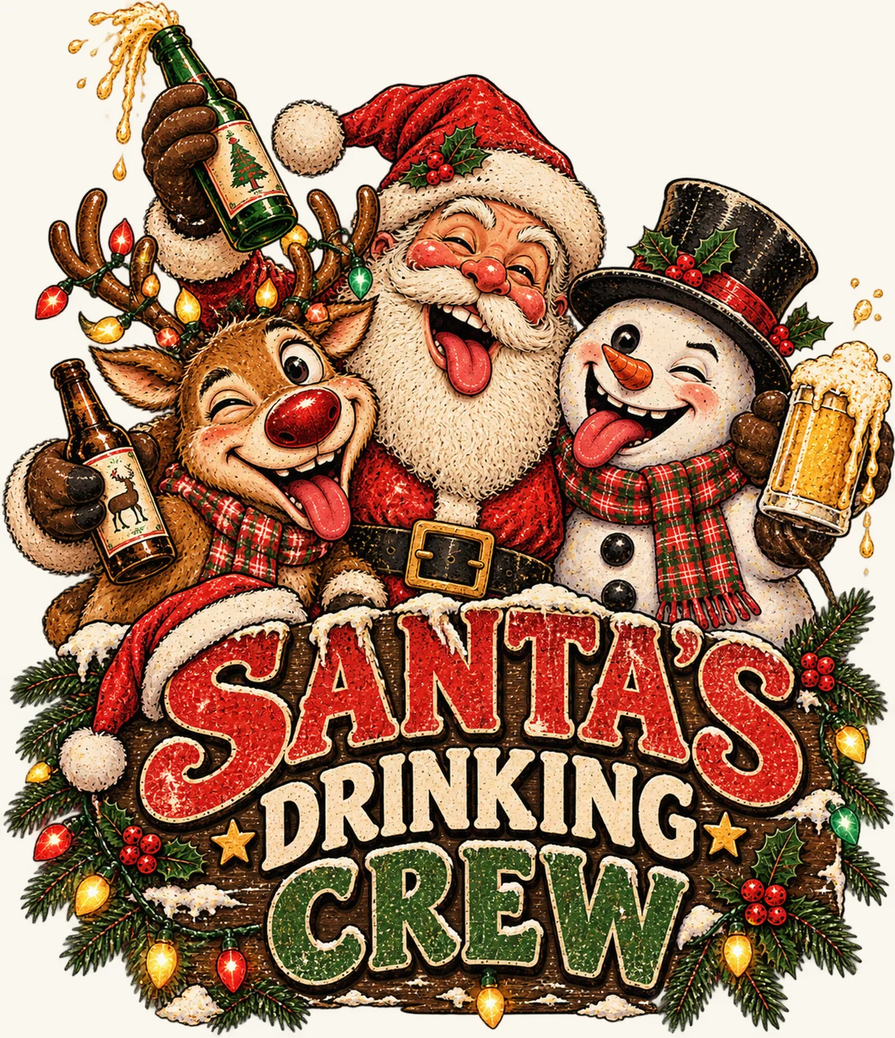 Santa's Drinking Crew artwork